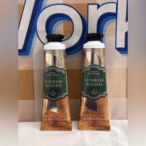 NEW B&BW(2) Sunrise Woods Hand Cream with Shea butter 1 oz each